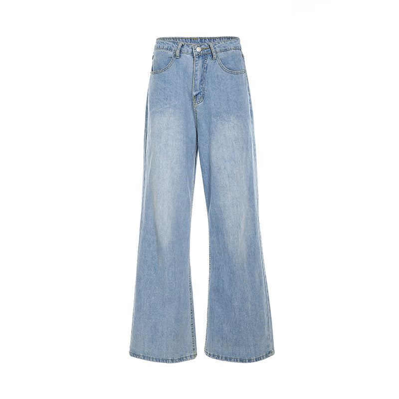 Wide-leg Straight-leg Jeans Pants