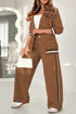 Jacket Wide Leg Trousers Set