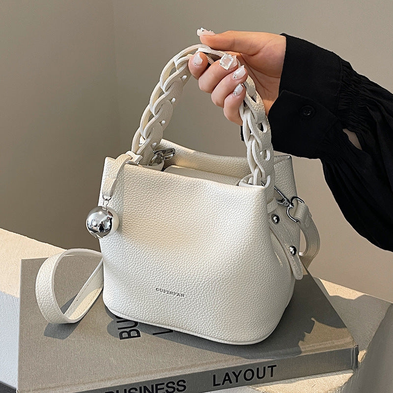 Crossbody Design Portable Bucket Bag