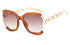 Big Square Rim Chain Sunglasses - JEXIE