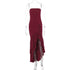 Off-Shoulder Tube Flounced Dress