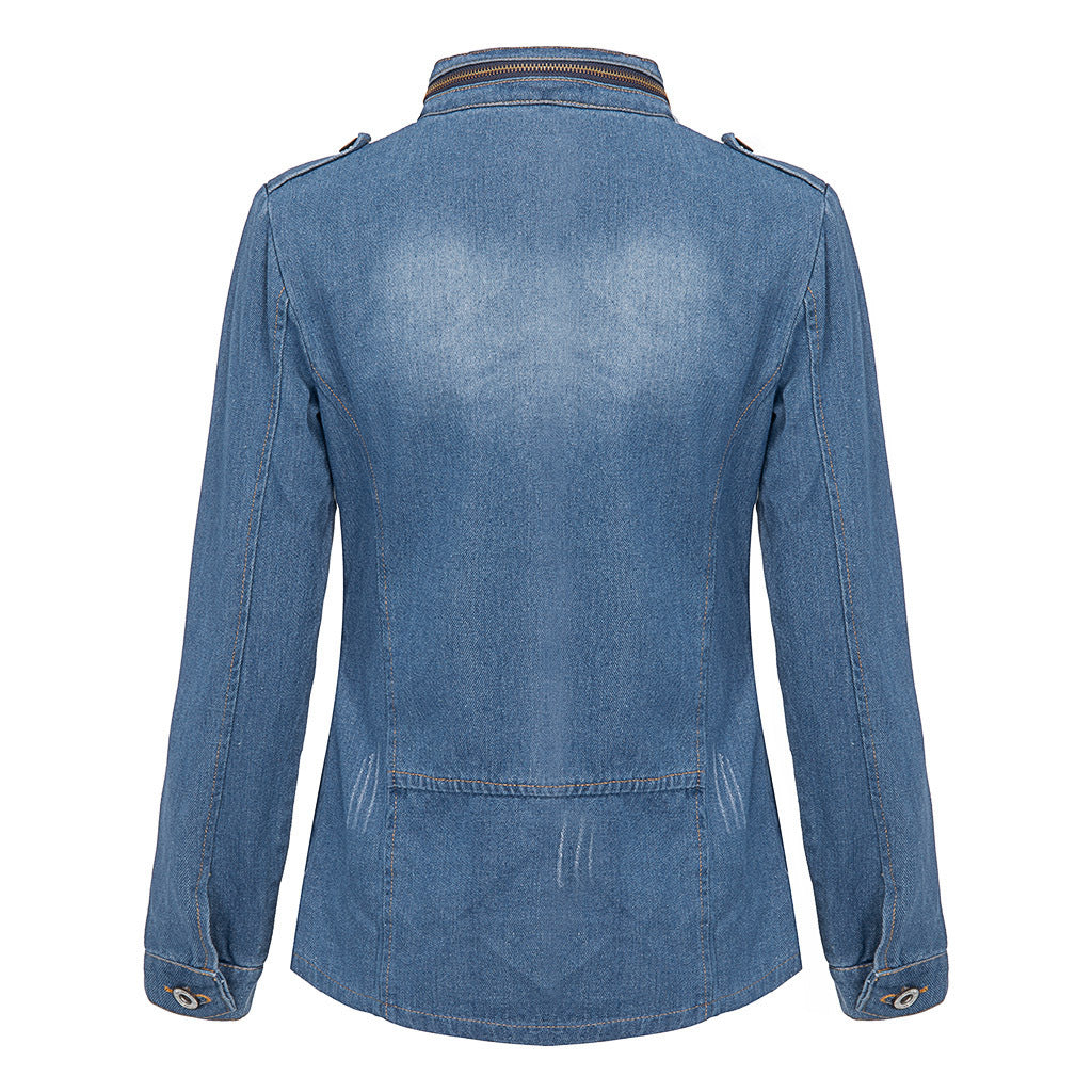 Frontal Pockets Denim Jacket