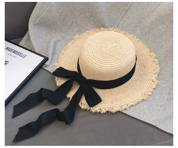 Flat Top Bow Sun Hat - JEXIE