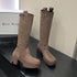 Chunky Heel Platform Long Boots