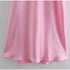 Backless Pink Satin Long Dress - JEXIE