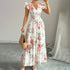 Flutter Short Sleeves Maxi Dress