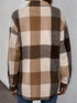 Brushed Plaid Lapel Shirt
