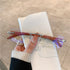 Frameless Wood Grain Leg Sunglasses