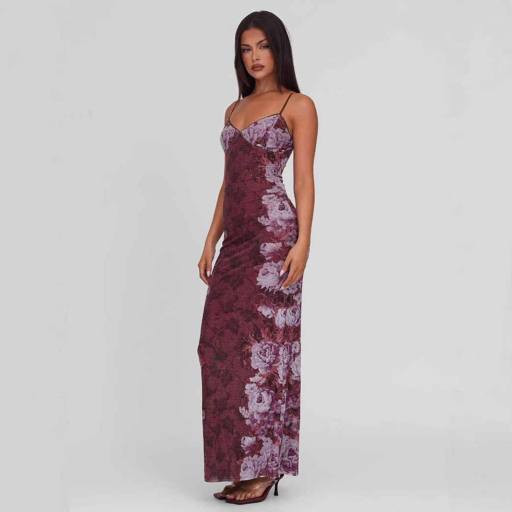 Slim fit Backless Sling Dress