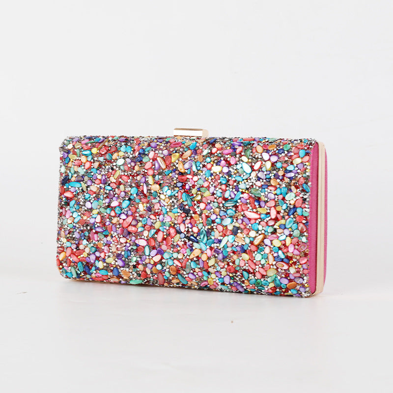 Chic Stones Texture Clutch Bag