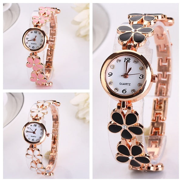 Flowers Bracelet Strap Watch