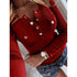 Ribbed Knit Scoop Neck Top - JEXIE