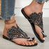 Rhinestone Flat-heeled Slippers Sandals