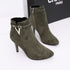 High Heel Faux Leather Ankle Boot