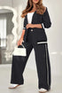 Jacket Wide Leg Trousers Set