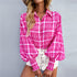 Colorful Prints Lantern Sleeve Shirt