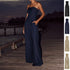 Backless Overalls Wide Leg Pants Jumpsuit