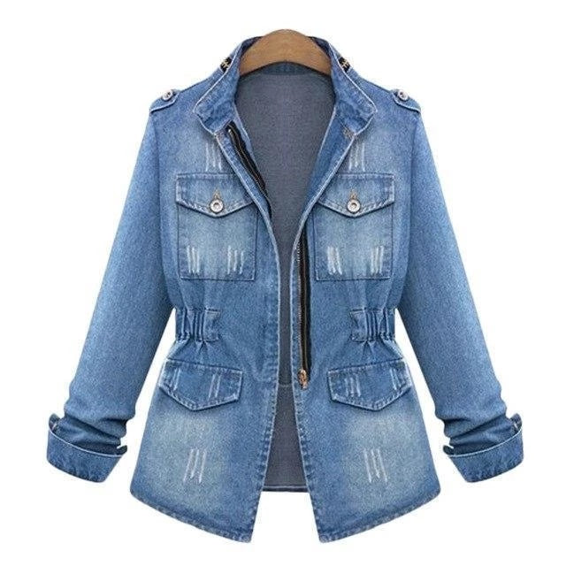 Frontal Pockets Denim Jacket