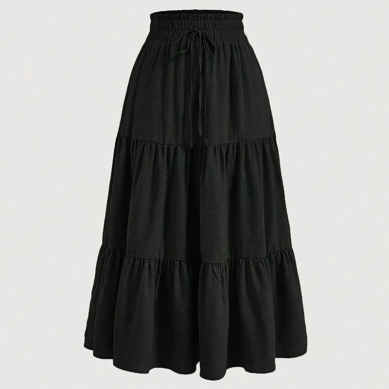 High-Waist Knot Plus Size Skirt