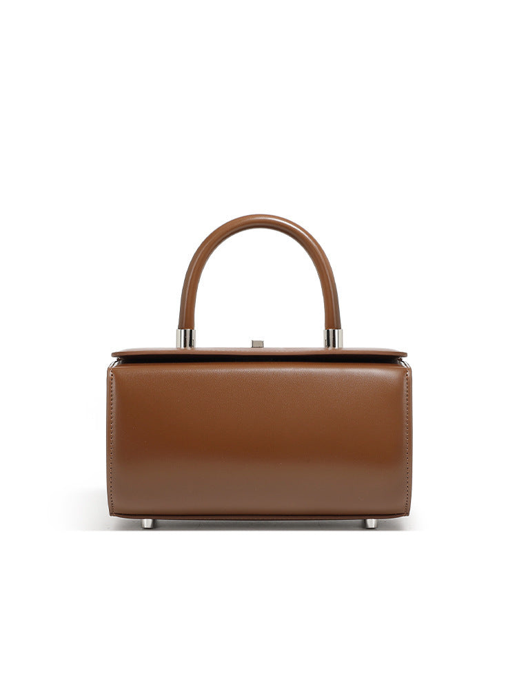 Leather Shoulder Crossbody Square Bag