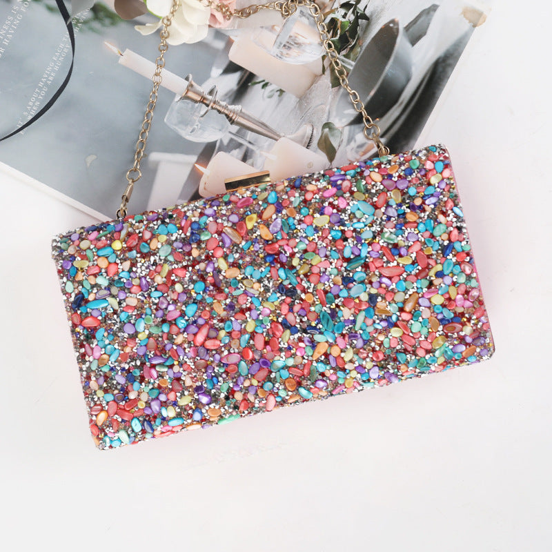 Chic Stones Texture Clutch Bag