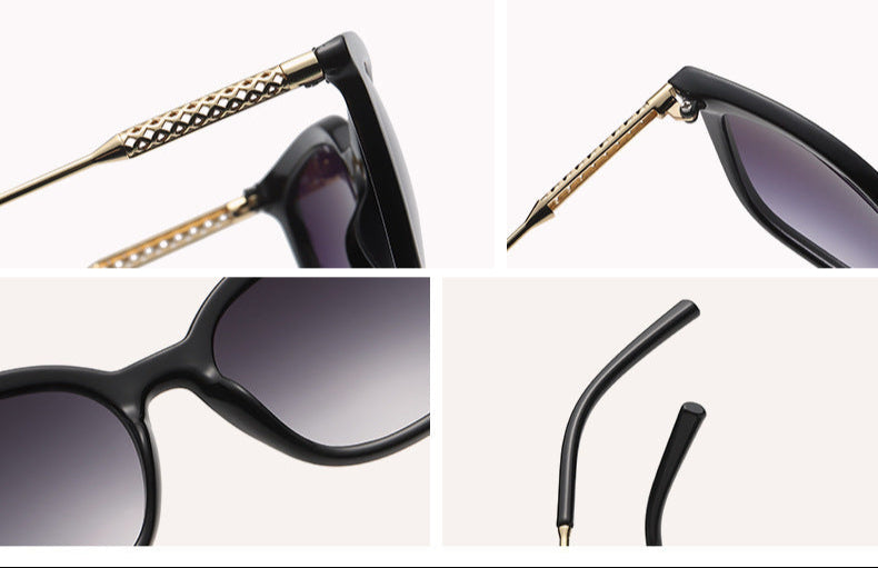 Metal Hollow Chic Sunglasses