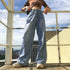 Wide-leg Straight-leg Jeans Pants