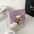 Diamond Plaid Twist Lock Bag - JEXIE