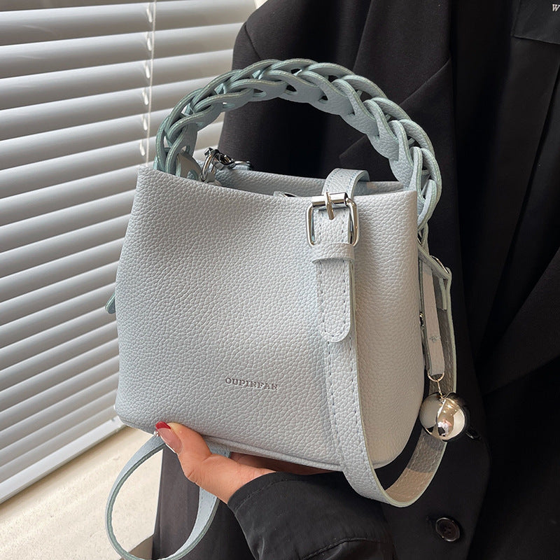 Crossbody Design Portable Bucket Bag