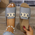 Peep-toed Roman Wedges Sandals