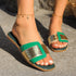 Square Toes Slippers Flat Sandals