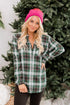 Pocketed Long Sleeve Plaid Shirt