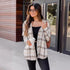 Pocketed Long Sleeve Plaid Shirt