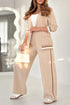 Jacket Wide Leg Trousers Set