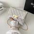 Diamond Plaid Twist Lock Bag - JEXIE
