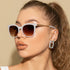 Metal Hollow Chic Sunglasses