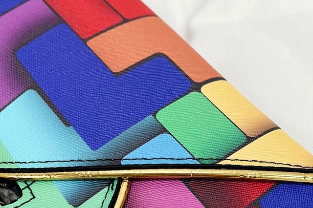 Colorful Plaid Envelope Shape Bag