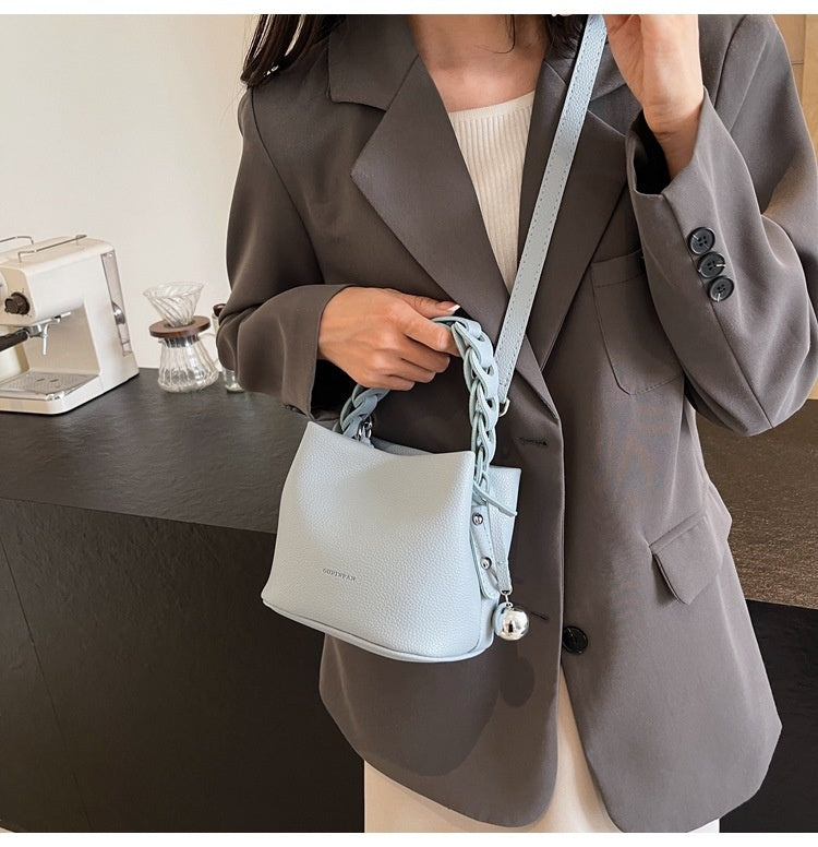 Crossbody Design Portable Bucket Bag