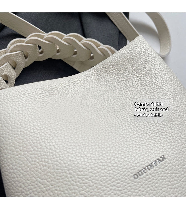 Crossbody Design Portable Bucket Bag