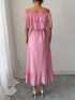 Elegant Off-shoulder Lace A- Line Dress - JEXIE