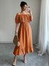 Elegant Off-shoulder Lace A- Line Dress - JEXIE