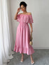 Elegant Off-shoulder Lace A- Line Dress - JEXIE