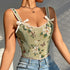 Floral Vintage Corset Style Vest