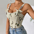 Floral Vintage Corset Style Vest