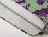 Green Purple Contrast Floral Dress