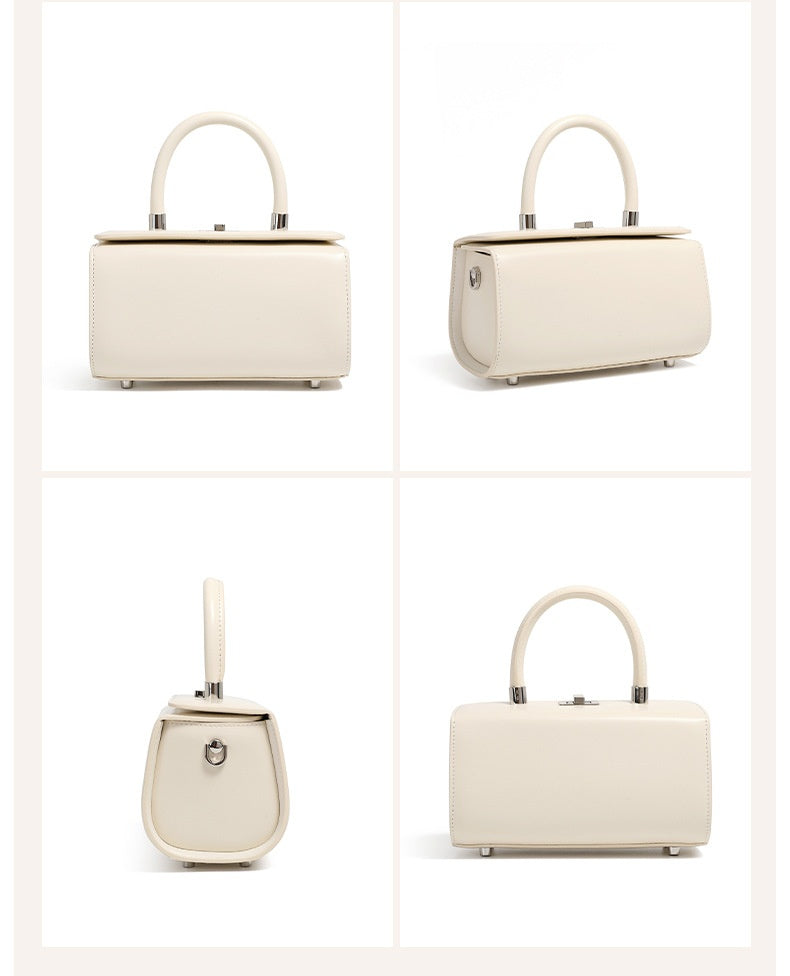 Leather Shoulder Crossbody Square Bag