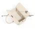 Leather Shoulder Crossbody Square Bag