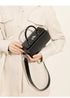 Leather Shoulder Crossbody Square Bag