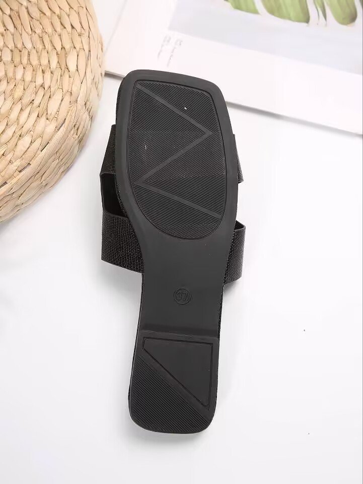 Lightweight Chain Casual Flat Slippers