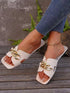 Lightweight Chain Casual Flat Slippers